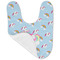 Rainbows and Unicorns Baby Bib - AFT folded