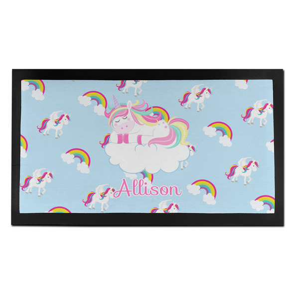 Custom Rainbows and Unicorns Bar Mat - Small (Personalized)