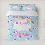 Rainbows and Unicorns Duvet Cover (Personalized)