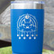 Rainbows and Unicorns Blue Polar Camel Tumbler - 20oz - Close Up