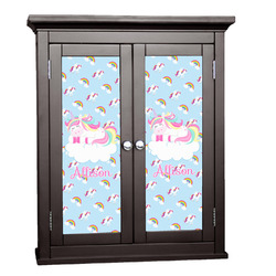 Rainbows and Unicorns Cabinet Decal - Medium w/ Name or Text