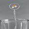 Rainbows and Unicorns Clear Plastic 7" Stir Stick - Oval - Main