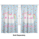 Rainbows and Unicorns Curtain Panel - Custom Size (Personalized)