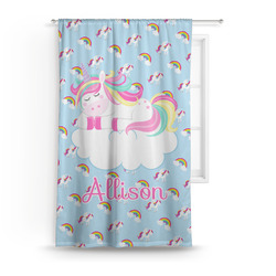 Rainbows and Unicorns Curtain Panel - Custom Size (Personalized)