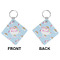 Rainbows and Unicorns Diamond Keychain (Front + Back)