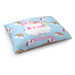 Rainbows and Unicorns Dog Bed - Medium w/ Name or Text