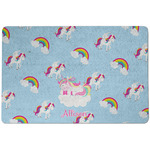 Rainbows and Unicorns Dog Food Mat w/ Name or Text