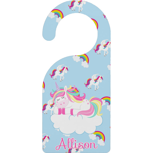 Custom Rainbows and Unicorns Door Hanger w/ Name or Text