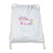 Rainbows and Unicorns Drawstring Backpacks - Sweatshirt Fleece - Single Sided - FRONT