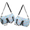 Rainbows and Unicorns Duffle bag small front and back sides