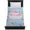 Rainbows and Unicorns Duvet Cover - Twin XL - On Bed - No Prop