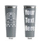 Rainbows and Unicorns Grey RTIC Everyday Tumbler - 28 oz. - Front and Back