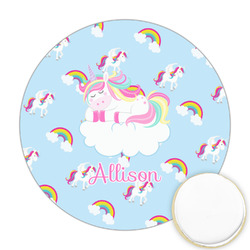 Rainbows and Unicorns Printed Cookie Topper - 2.5" (Personalized)