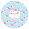 Rainbows and Unicorns Icing Circle - Medium - Single