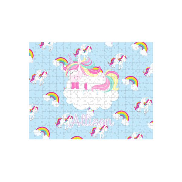 Custom Rainbows and Unicorns 252 pc Jigsaw Puzzle (Personalized)