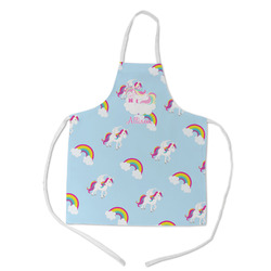 Rainbows and Unicorns Kid's Apron - Medium (Personalized)