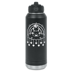 Rainbows and Unicorns Water Bottle - Laser Engraved - Front