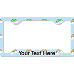 Rainbows and Unicorns License Plate Frame - Style C (Personalized)