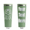 Rainbows and Unicorns Light Green RTIC Everyday Tumbler - 28 oz. - Front and Back