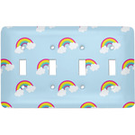 Rainbows and Unicorns Light Switch Cover (4 Toggle Plate)