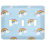 Rainbows and Unicorns Light Switch Cover (3 Toggle Plate)