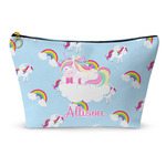 Rainbows and Unicorns Makeup Bag - Small - 8.5"x4.5" w/ Name or Text