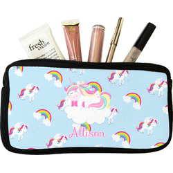 Rainbows and Unicorns Makeup / Cosmetic Bag - Small w/ Name or Text