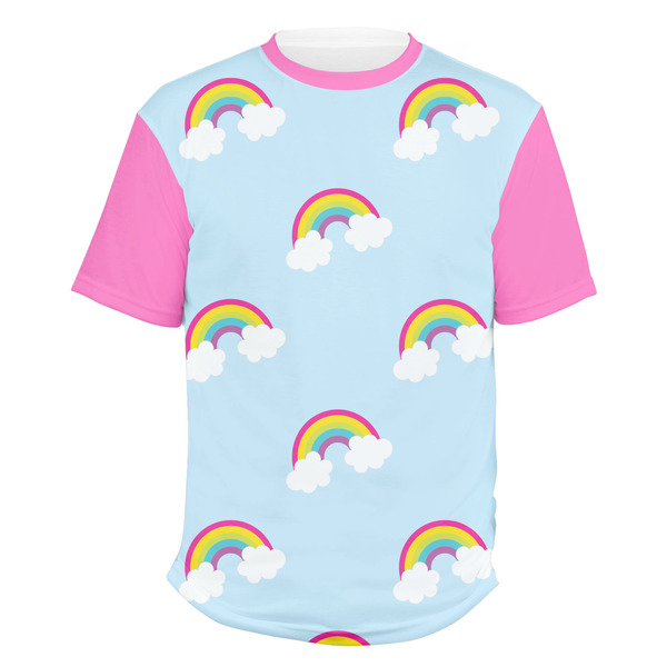 Custom Rainbows and Unicorns Men's Crew T-Shirt