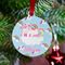 Rainbows and Unicorns Metal Ball Ornament - Lifestyle