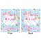 Rainbows and Unicorns Minky Blanket - 50"x60" - Double Sided - Front & Back