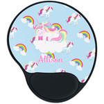 Rainbows and Unicorns Mouse Pad with Wrist Support