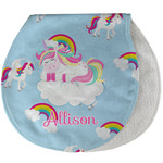 Rainbows and Unicorns Burp Pad - Velour w/ Name or Text