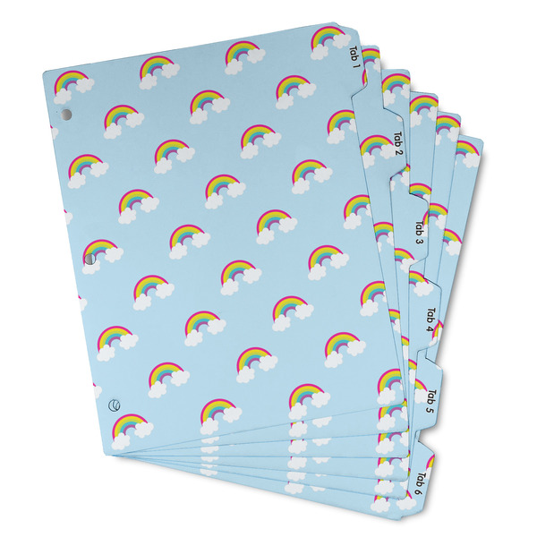 Custom Rainbows and Unicorns Binder Tab Divider - Set of 6 (Personalized)