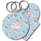 Rainbows and Unicorns Plastic Keychains