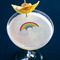 Rainbows and Unicorns Printed Drink Topper - Large - In Context