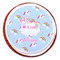 Rainbows and Unicorns Printed Icing Circle - Large - On Cookie