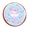 Rainbows and Unicorns Printed Icing Circle - Medium - On Cookie