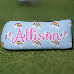 Rainbows and Unicorns Blade Putter Cover (Personalized)