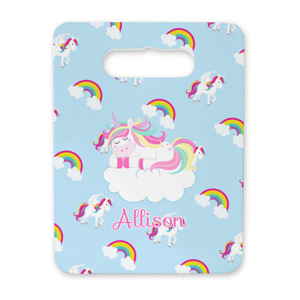 Custom Rainbows and Unicorns Rectangular Trivet with Handle (Personalized)