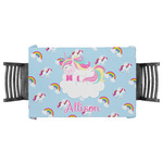 Rainbows and Unicorns Tablecloth - 58"x58" w/ Name or Text