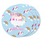 Rainbows and Unicorns Round Fridge Magnet - THREE