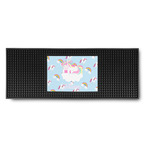 Rainbows and Unicorns Rubber Bar Mat (Personalized)