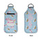 Rainbows and Unicorns Sanitizer Holder Keychain - Large APPROVAL (Flat)