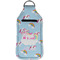 Rainbows and Unicorns Sanitizer Holder Keychain - Large (Front)