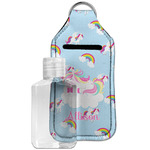 Rainbows and Unicorns Hand Sanitizer & Keychain Holder - Large (Personalized)