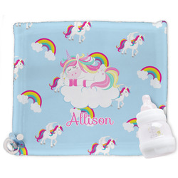 Rainbows and Unicorns Security Blankets - Double Sided (Personalized)