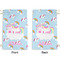 Rainbows and Unicorns Small Laundry Bag - Front & Back View