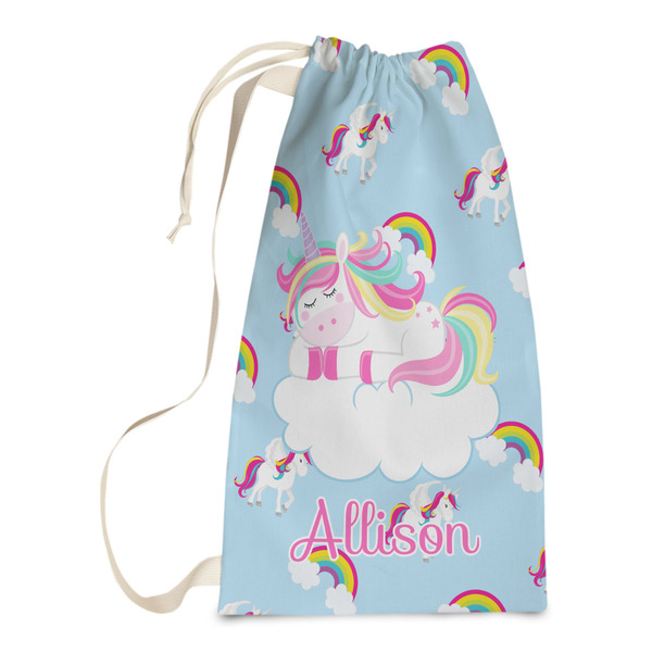 Custom Rainbows and Unicorns Laundry Bags - Small (Personalized)