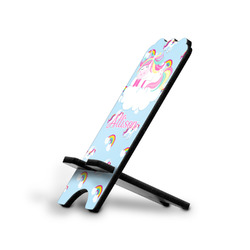 Rainbows and Unicorns Stylized Cell Phone Stand - Large w/ Name or Text