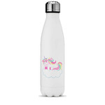 Rainbows and Unicorns Water Bottle - 17 oz. - Stainless Steel - Full Color Printing